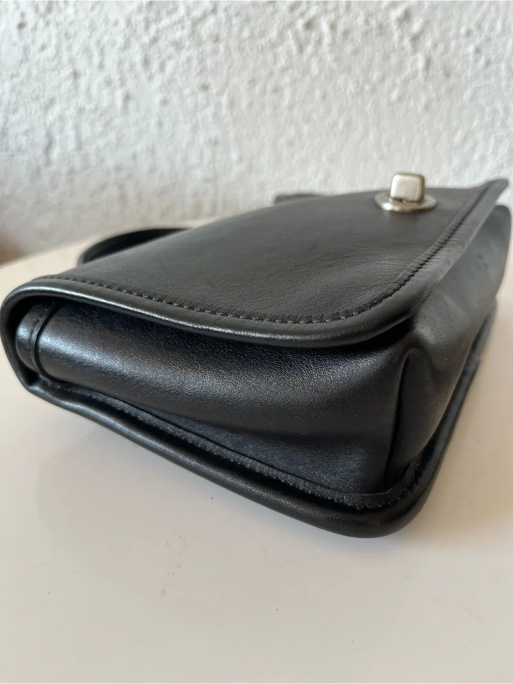 Vintage COACH 9924 black casino bag with nickel hardware y2k made in USA 2000